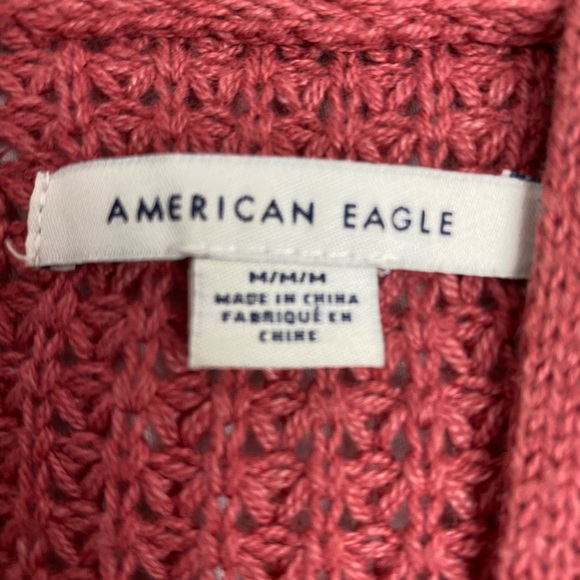 American Eagle- Sweater. Orange . Size M. Open front. - Picture 6 of 8